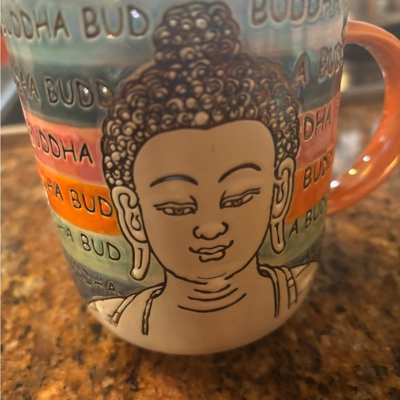 Buddha Mug Cup by Spectrum Luster Glazed Mood - Picture 3 of 7